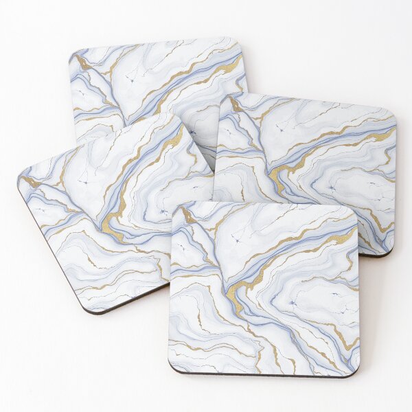 Item preview, Elegant White Marble With Gold Veins designed and sold by IntelliMindDesigns.