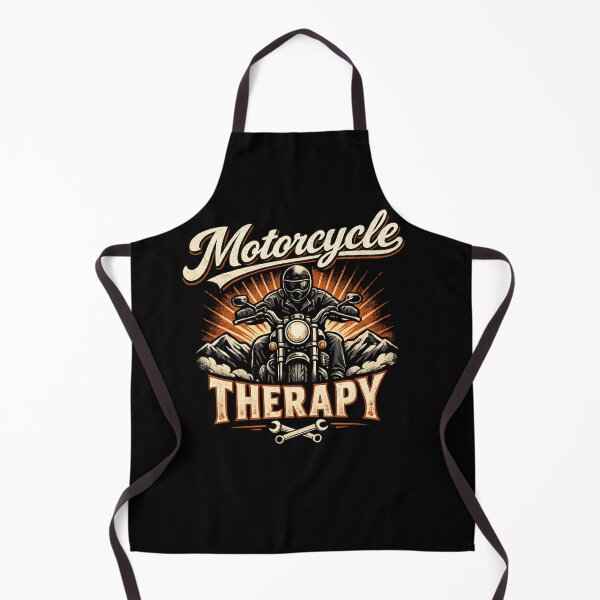 Item preview, Motorcycle Therapy Vintage Biker Design for Riders & Road Freedom designed and sold by Ladys-Gents.