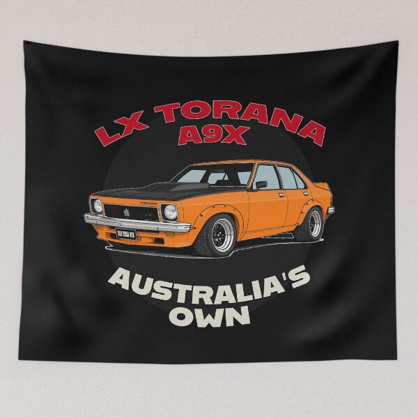 Item preview, Orange Holden LX Torana A9X Australia’s Own Classic Aussie Muscle Car Illustration designed and sold by Michael van der Hoorn.