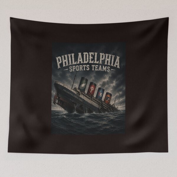 Item preview, Philadelphia Sports Teams Sinking Ship Funny Fan Parody designed and sold by NapoliApparel.