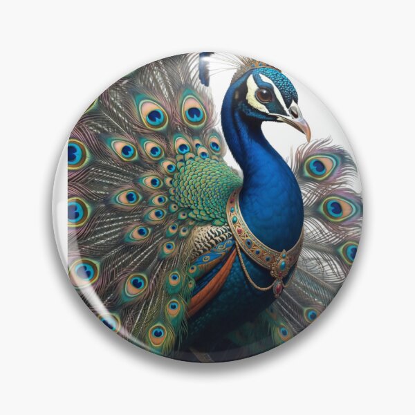 Item preview, Majestic Peacock in Royal Attire with Crown designed and sold by ekemarket.