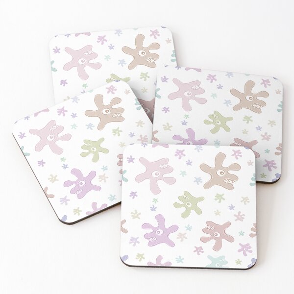 Item preview, Creepy Cute Bacteria Seamless Pattern – Colorful Whimsical Illustration designed and sold by DFLC Prints.