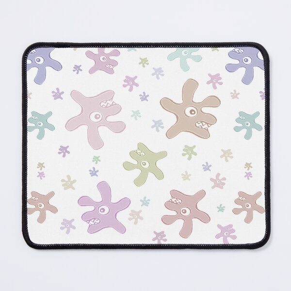 Item preview, Creepy Cute Bacteria Seamless Pattern – Colorful Whimsical Illustration designed and sold by DFLC Prints.