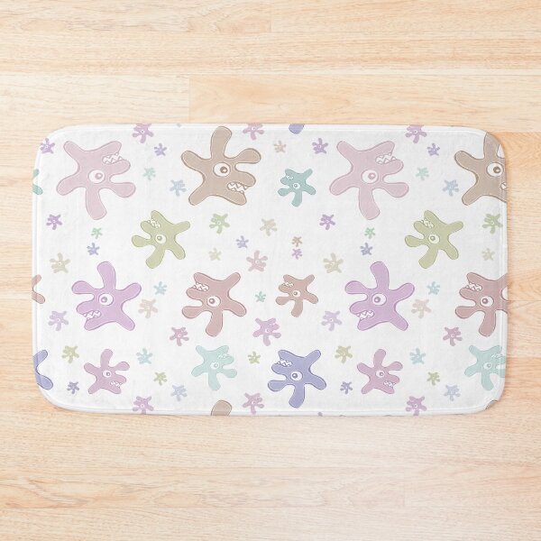 Item preview, Creepy Cute Bacteria Seamless Pattern – Colorful Whimsical Illustration designed and sold by DFLC Prints.
