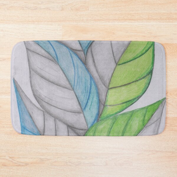 Item preview, Green and blue leaves  designed and sold by Artbysarah23.