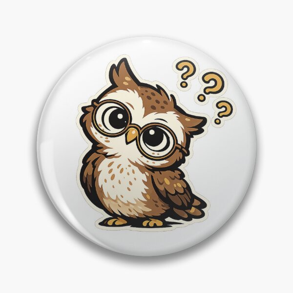 Item preview, Confused Owl Cartoon designed and sold by EastEndTownie.