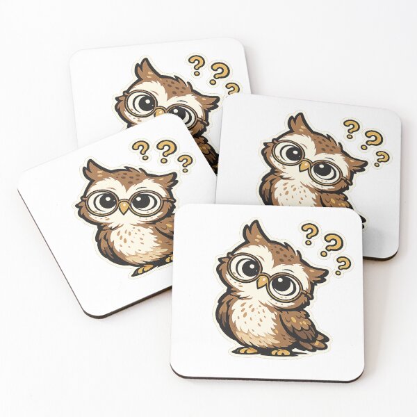 Item preview, Confused Owl Cartoon designed and sold by EastEndTownie.