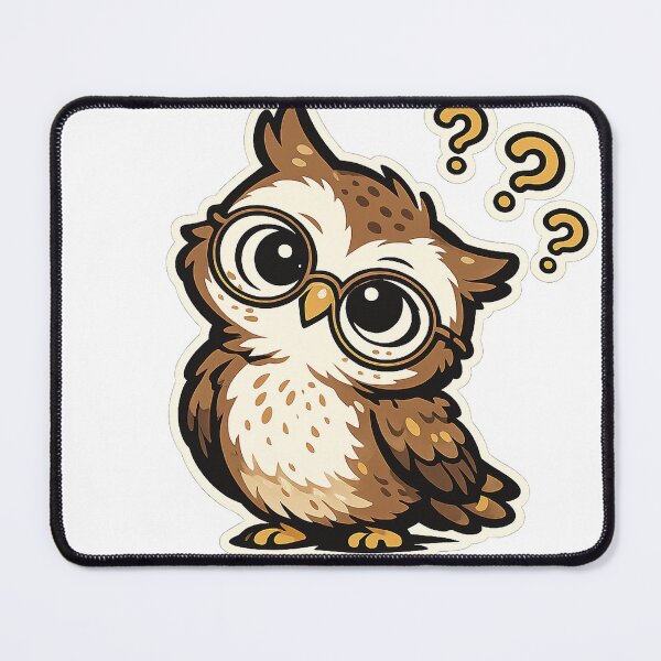 Item preview, Confused Owl Cartoon designed and sold by EastEndTownie.