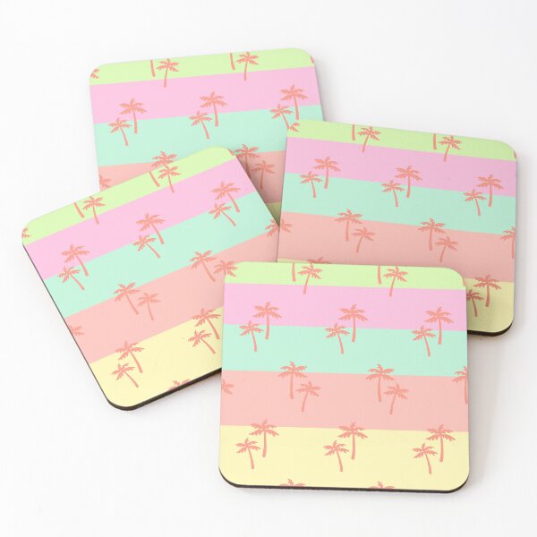 Item preview, Pastel paper ream with coral palm trees designed and sold by BritishDelights.