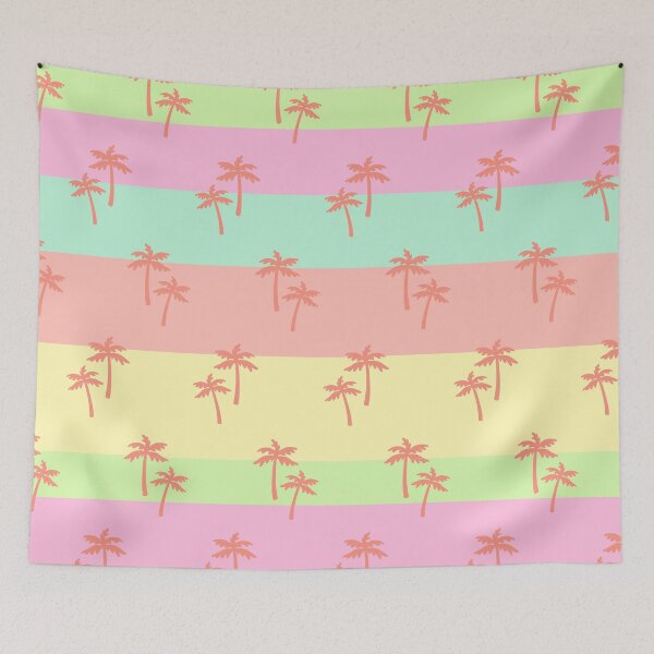 Item preview, Pastel paper ream with coral palm trees designed and sold by BritishDelights.