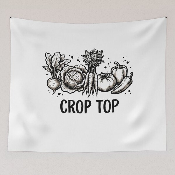 Item preview, Crop Top Funny Farming Root Vegetable Gardening Farmer design, Garden Lover Humor Gift, Funny Farmer Graphic Tee designed and sold by AsturShop.