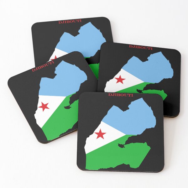 Item preview, Djibouti Map Flag Silhouette East Africa Travel Pride Gift designed and sold by NTGUILTY.
