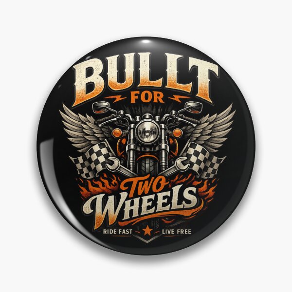 Item preview, Built For Two Wheels Vintage Motorcycle Rider Graphic designed and sold by Ladys-Gents.