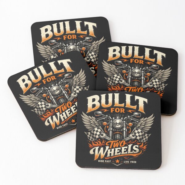 Item preview, Built For Two Wheels Vintage Motorcycle Rider Graphic designed and sold by Ladys-Gents.