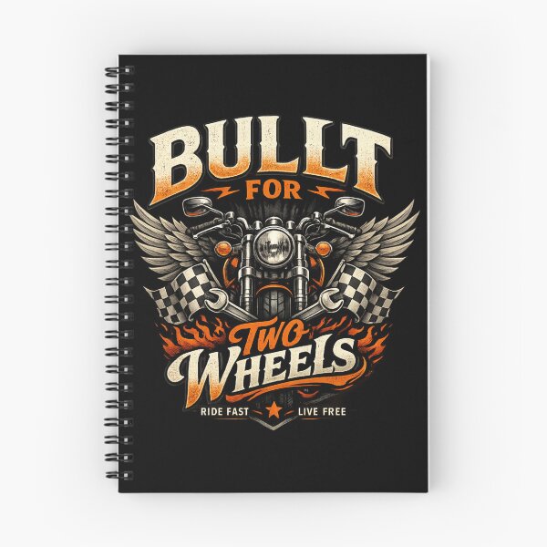 Item preview, Built For Two Wheels Vintage Motorcycle Rider Graphic designed and sold by Ladys-Gents.