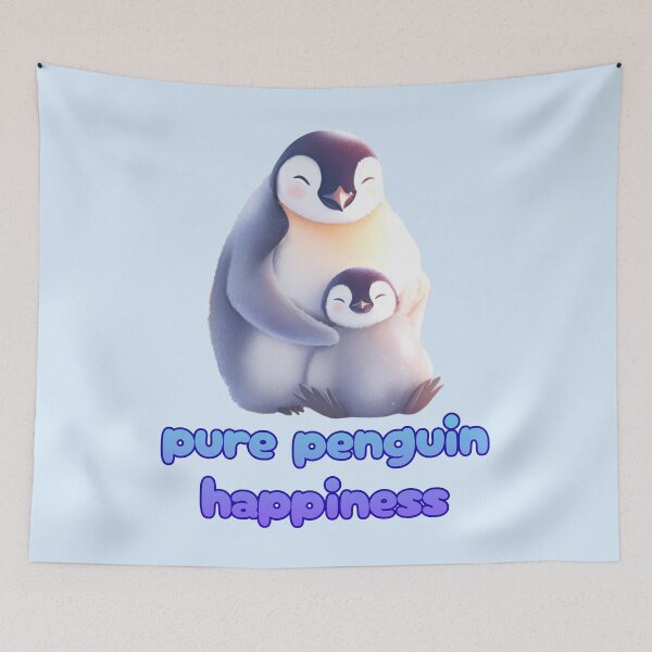 Item preview, Pure Penguin Happiness designed and sold by bubblyrainbow.