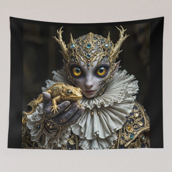Item preview, Amber view from the depths of cosmic surrealism designed and sold by KunstGeist.