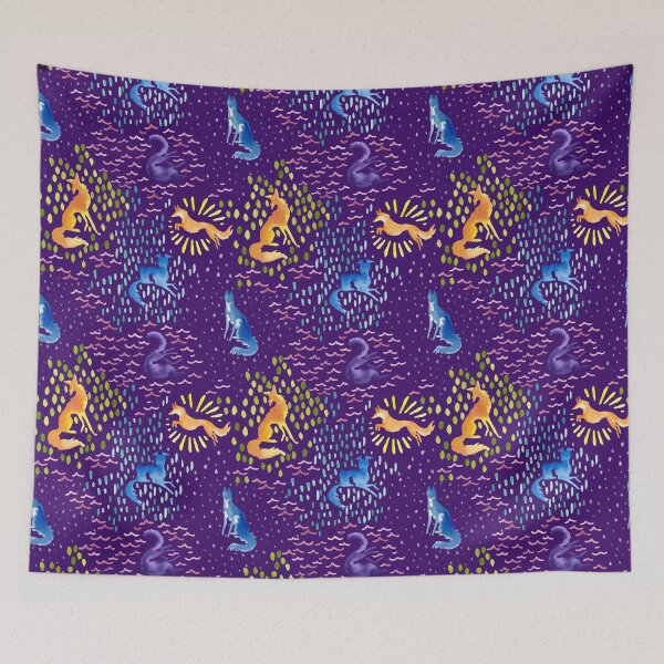 Item preview, Silken Splashes on Purple designed and sold by LauraGarabedian.