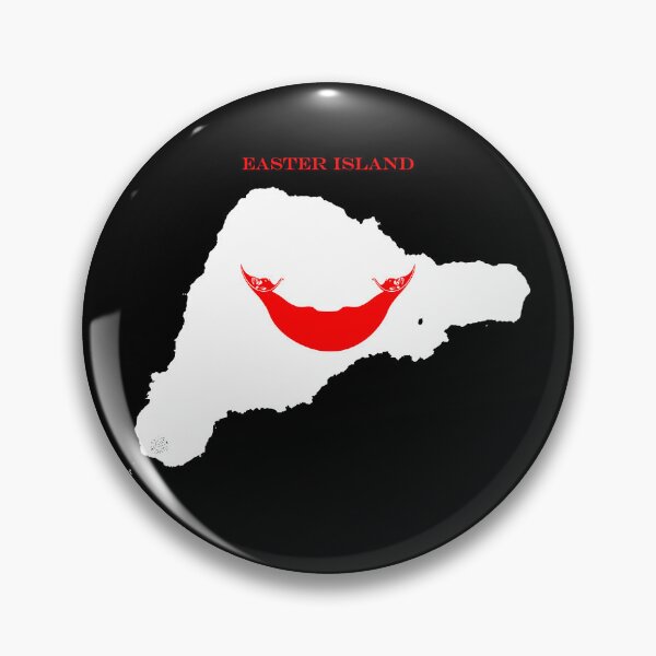 Item preview, Easter Island Map Flag Silhouette Rapa Nui Travel Pride Gift designed and sold by NTGUILTY.