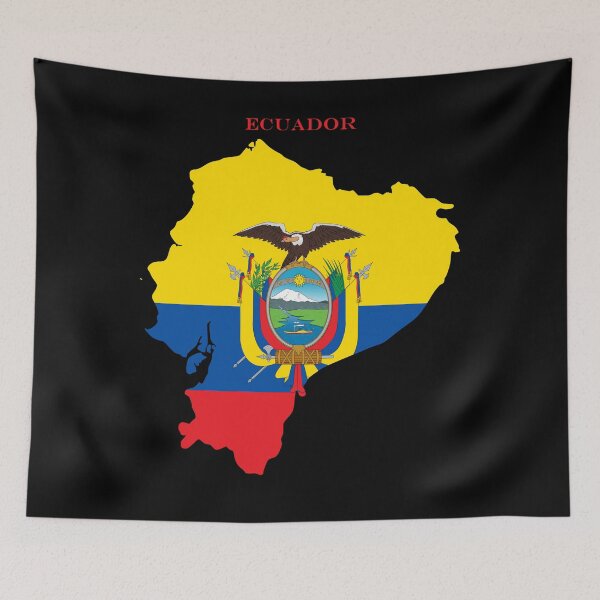 Item preview, Ecuador Map Flag Silhouette South America Travel Pride Gift designed and sold by NTGUILTY.