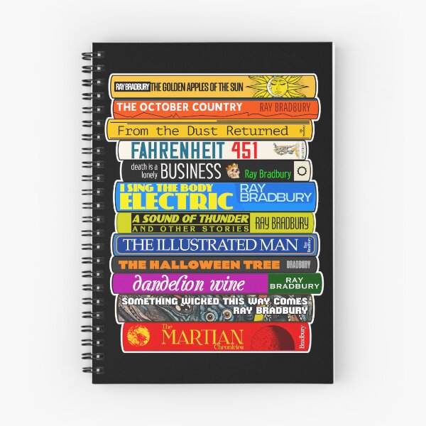 Item preview, Ray Bradbury Book Stack - Classic Reading Sci Fi Literature designed and sold by darklordpug.