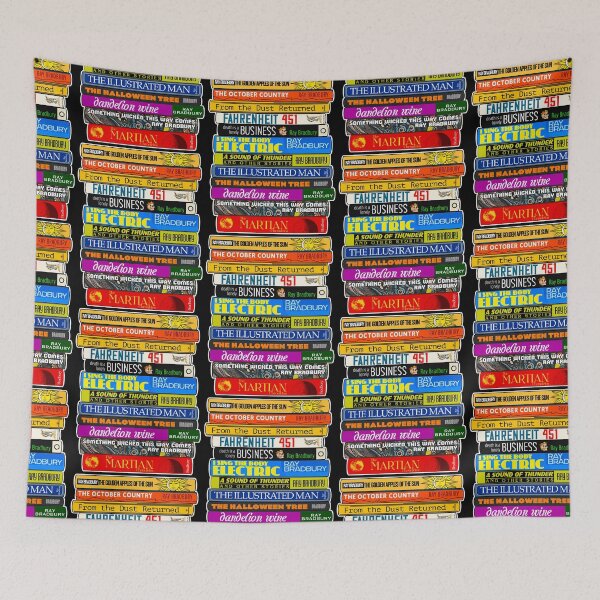 Item preview, Ray Bradbury Book Stack - Classic Reading Sci Fi Literature designed and sold by darklordpug.