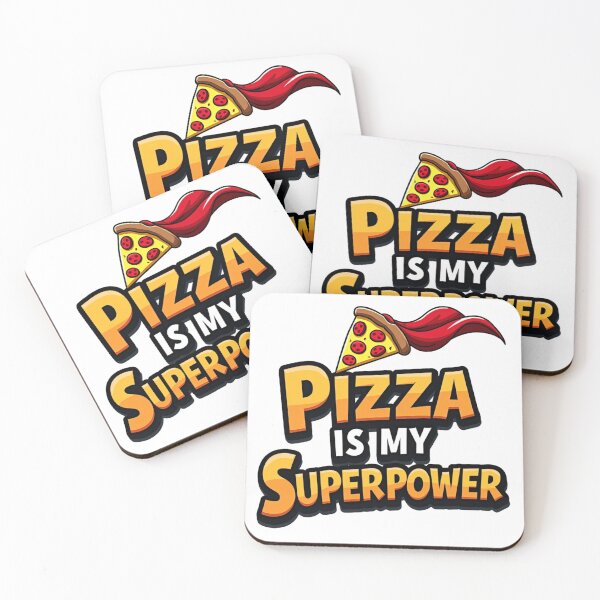 Item preview, Pizza is My Superpower – Superhero pepperoni slice with cape designed and sold by Prints by Mat.