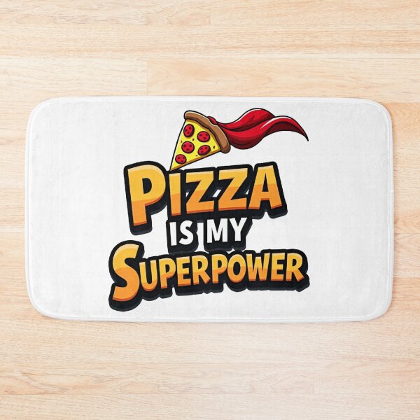Item preview, Pizza is My Superpower – Superhero pepperoni slice with cape designed and sold by Prints by Mat.