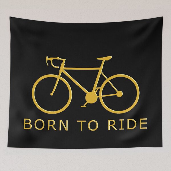Item preview, born to ride, minimalist bicycle lifestyle design for true cycling lovers. good life style designed and sold by rikyfreestyle.