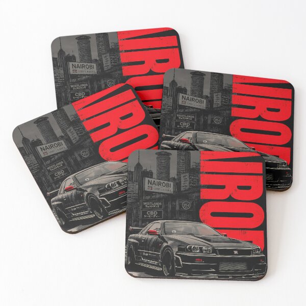 Item preview, Nairobi Skyline Nissan R34 GTR Nismo Grunge Street Art designed and sold by kanjxtan.