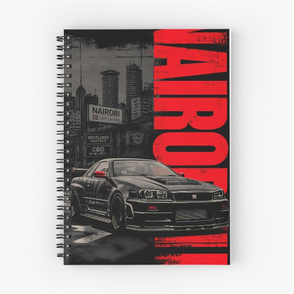 Item preview, Nairobi Skyline Nissan R34 GTR Nismo Grunge Street Art designed and sold by kanjxtan.