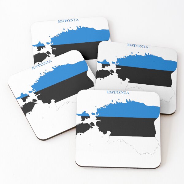 Item preview, Estonia Map Flag Silhouette Baltic Travel Pride Gift designed and sold by NTGUILTY.