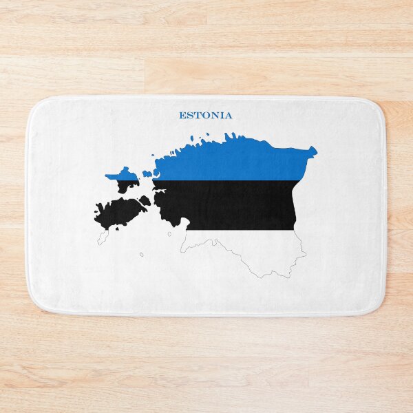 Item preview, Estonia Map Flag Silhouette Baltic Travel Pride Gift designed and sold by NTGUILTY.