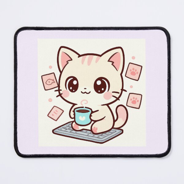 Item preview, Whisker Whisperer Kawaii Cat Office Sticker designed and sold by Arte-Excellency.