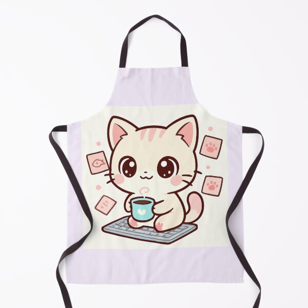 Artikelvorschau, Kawaii-Katzen-Büroaufkleber „Schnurrhaarflüsterer“ entworfen und verkauft von Arte-Excellency.
