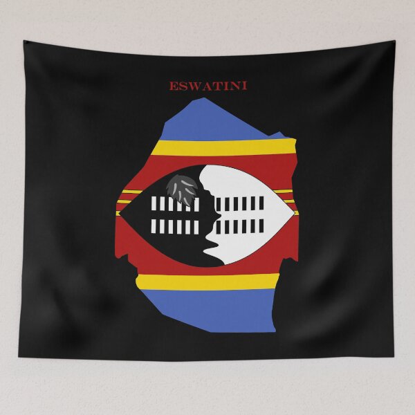Item preview, Eswatini Map Flag Silhouette Southern Africa Travel Pride Gift designed and sold by NTGUILTY.