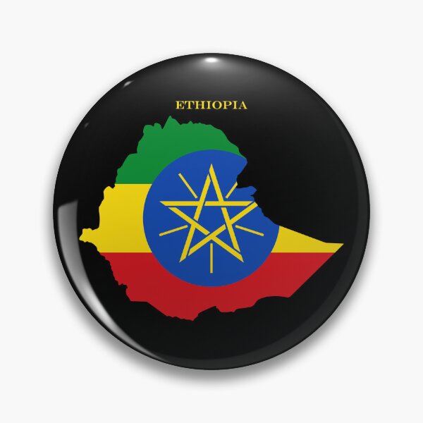 Item preview, Ethiopia Map Flag Silhouette East Africa Travel Pride Gift designed and sold by NTGUILTY.