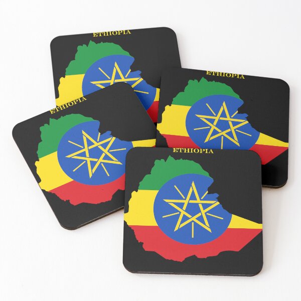 Item preview, Ethiopia Map Flag Silhouette East Africa Travel Pride Gift designed and sold by NTGUILTY.