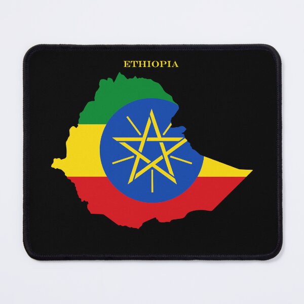 Item preview, Ethiopia Map Flag Silhouette East Africa Travel Pride Gift designed and sold by NTGUILTY.