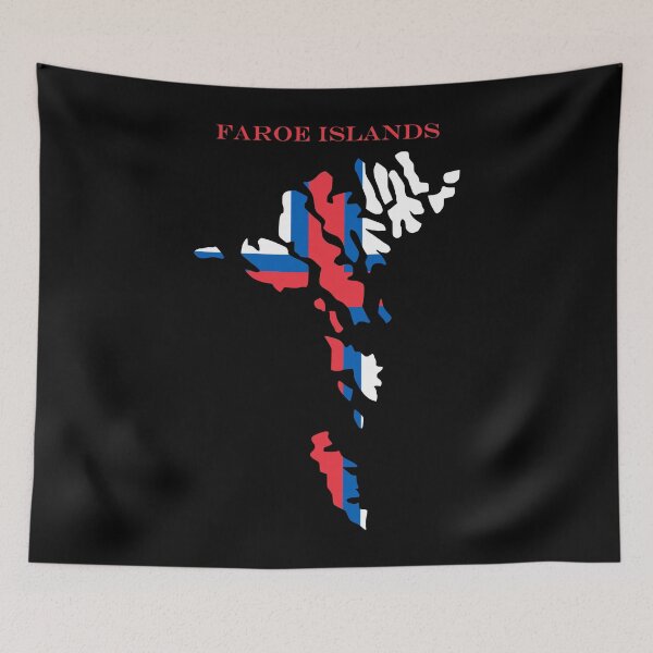 Item preview, Faroe Islands Map Flag Silhouette North Atlantic Travel Pride Gift designed and sold by NTGUILTY.