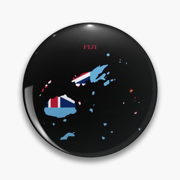 Item preview, Fiji Map Flag Silhouette Oceania South Pacific Travel Pride Gift designed and sold by NTGUILTY.
