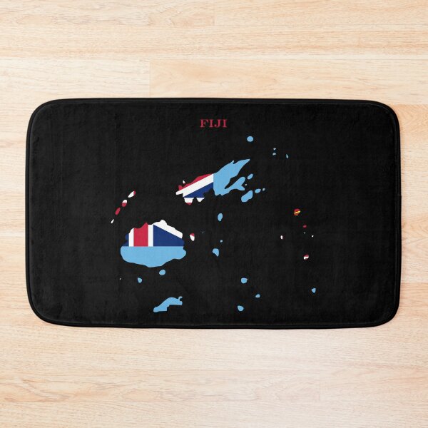 Item preview, Fiji Map Flag Silhouette Oceania South Pacific Travel Pride Gift designed and sold by NTGUILTY.