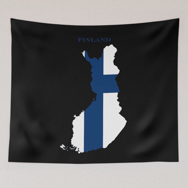Item preview, Finland Map Flag Silhouette Nordic Scandinavia Travel Pride Gift designed and sold by NTGUILTY.