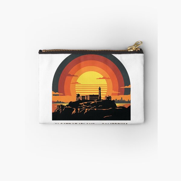 Item preview, Alcatraz Island California Retro Sunset Vintage Art designed and sold by LoliDesignShop.