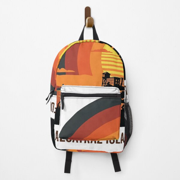 Item preview, Alcatraz Island California Retro Sunset Vintage Art designed and sold by LoliDesignShop.