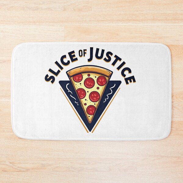 Item preview, Slice of Justice pizza illustration – Pepperoni slice in a triangle designed and sold by Prints by Mat.