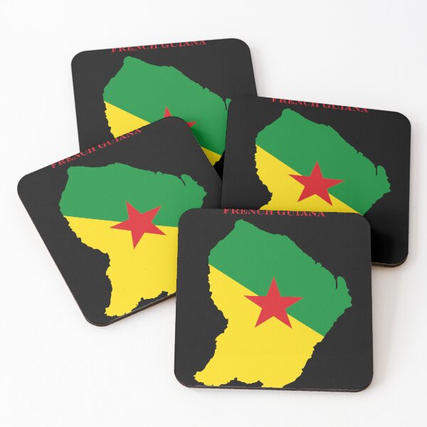 Item preview, French Guiana Map Flag Silhouette South America Travel Pride Gift designed and sold by NTGUILTY.