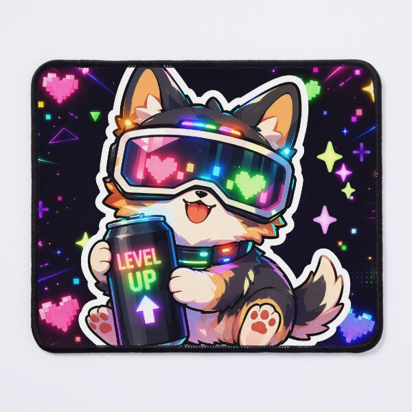 Item preview, Neon Gamer Corgi Level Up Energy Drink Vibes Kawaii Cute Dog for Kids designed and sold by lematworks.