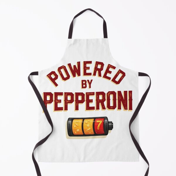 Item preview, Full charge Powered by Pepperoni – Energy in a pizza slice designed and sold by Prints by Mat.