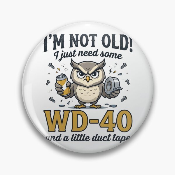 Item preview, Funny Owl Birthday Shirt – WD-40 and Duct Tape Humor Tee designed and sold by relso.